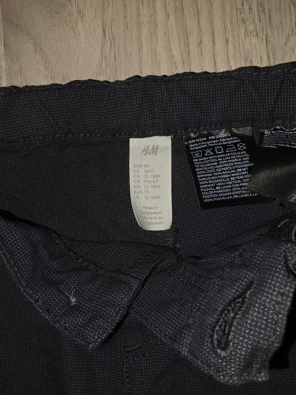 H&M Kids Elastic Waist Navy Pants